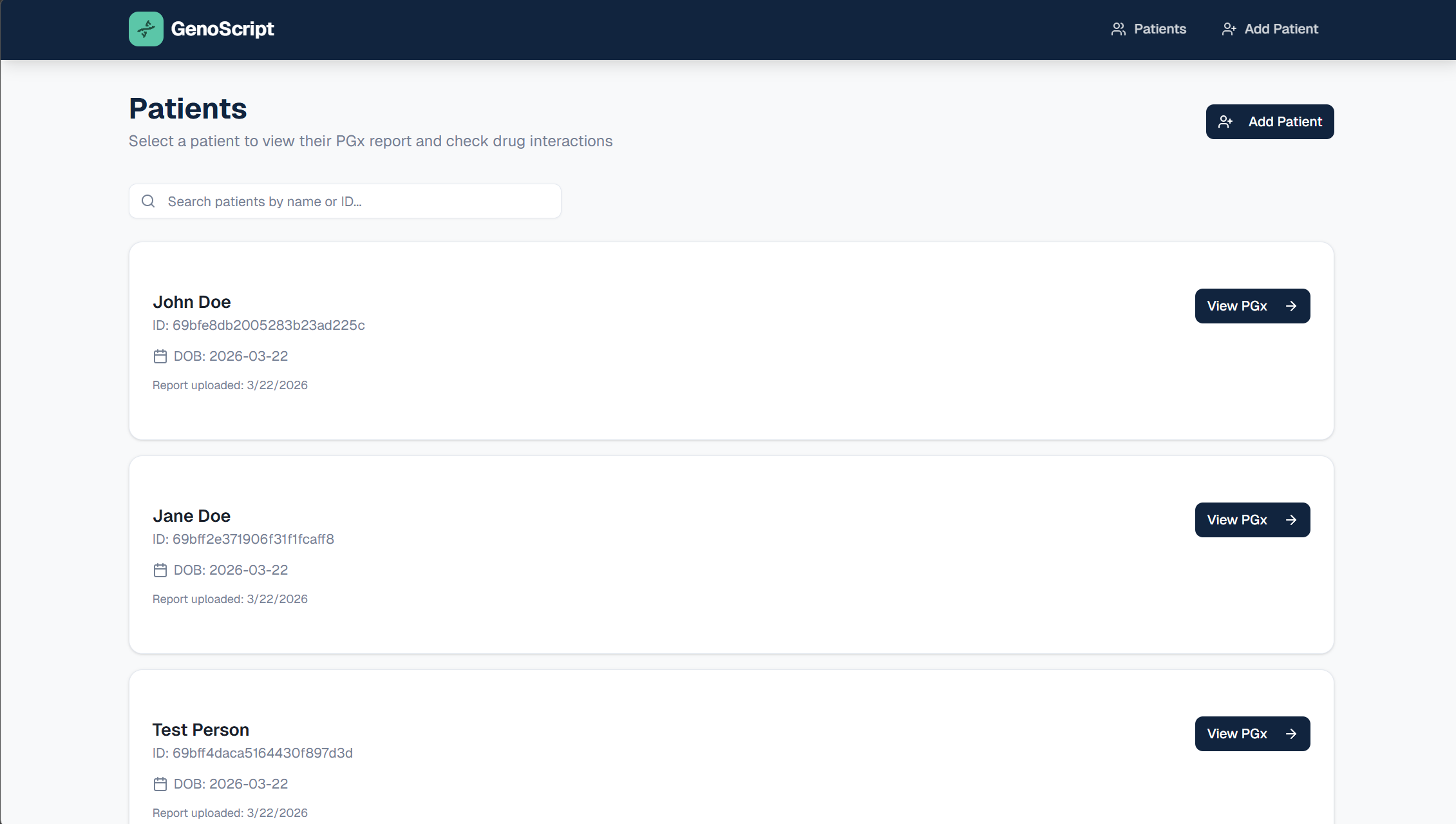 GenoScript preview